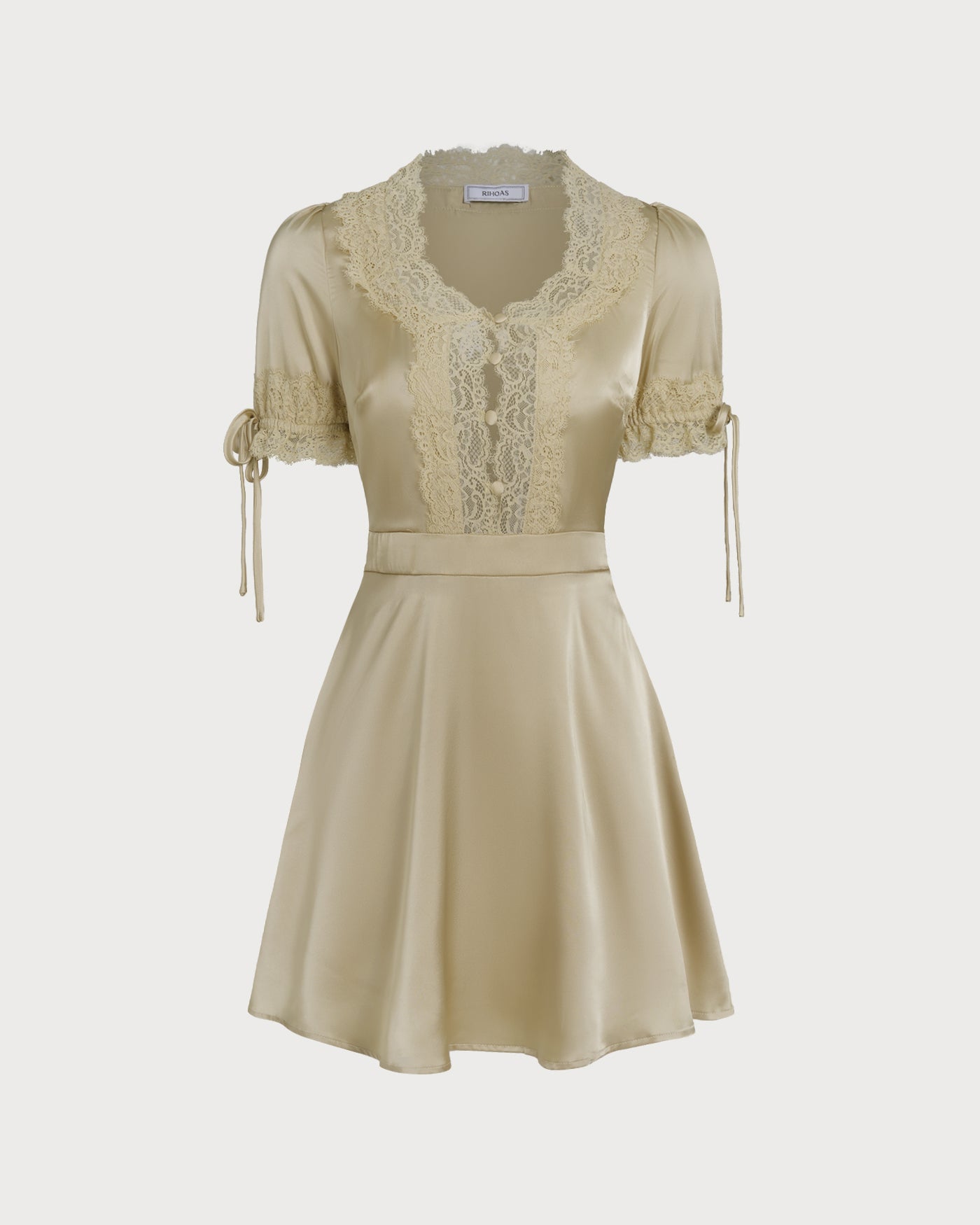 Amelie Satin Mini Dress — photo 9