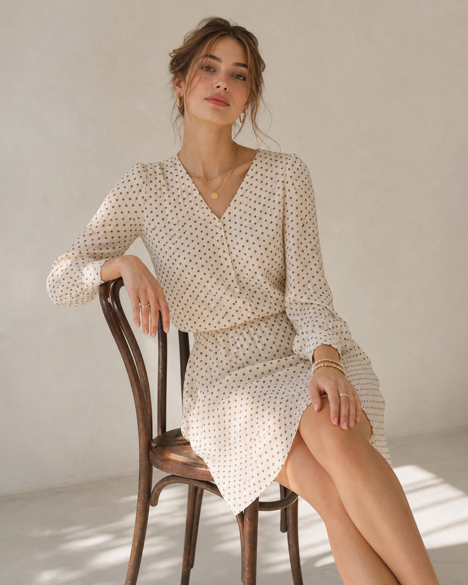 Isabelle Chiffon Mini Dress — photo 2