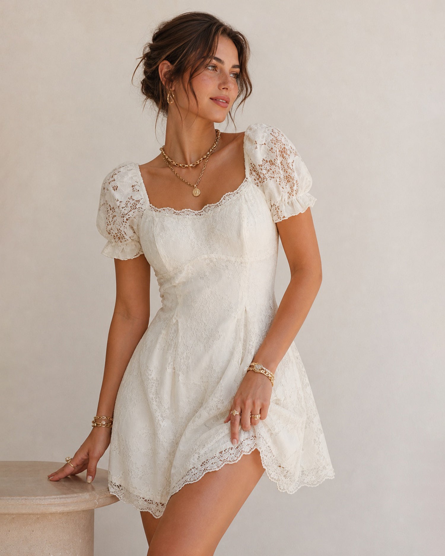 Vivienne Lace Mini Dress — photo 3