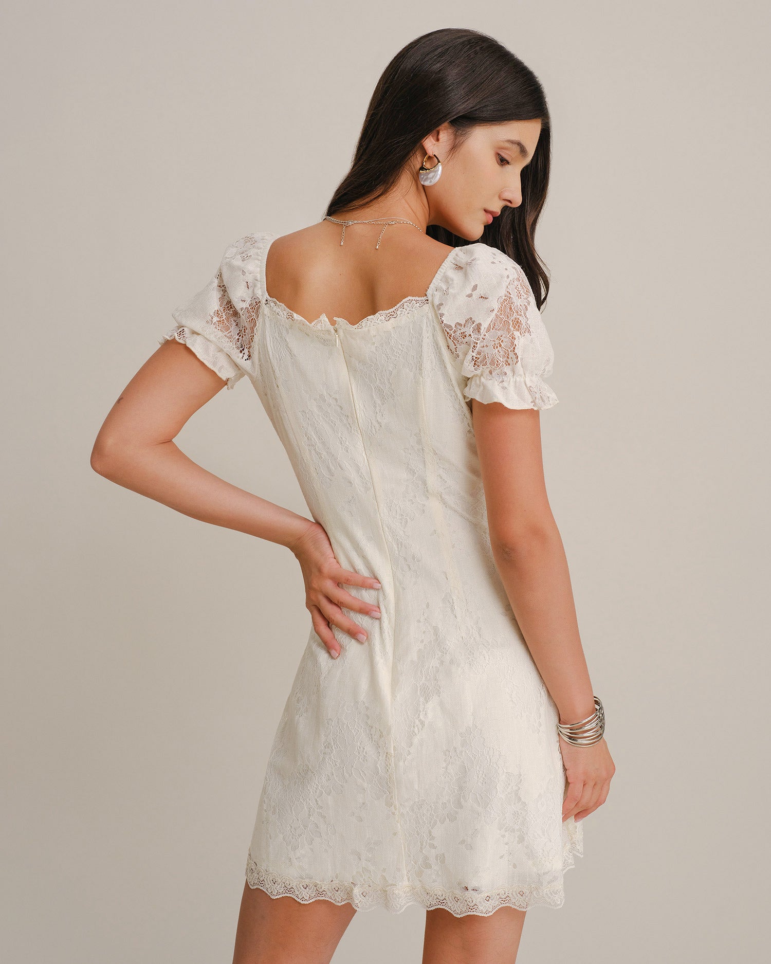 Vivienne Lace Mini Dress — photo 8